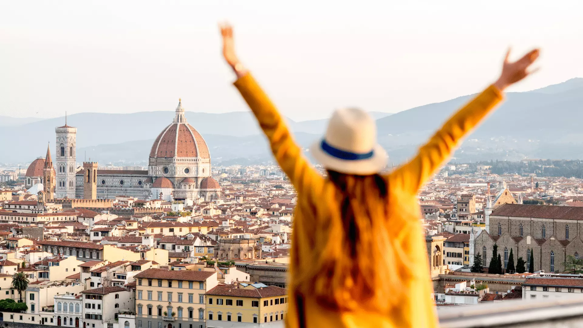 Vue panoramique sur Florence et le Duomo en Italie