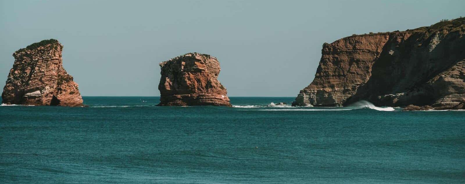 Rochers des Deux Jumeaux à Hendaye sur la côte basque