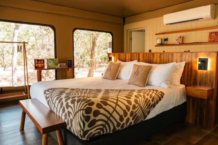 Chambre confortable du Cooinda Lodge au cœur du parc national de Kakadu