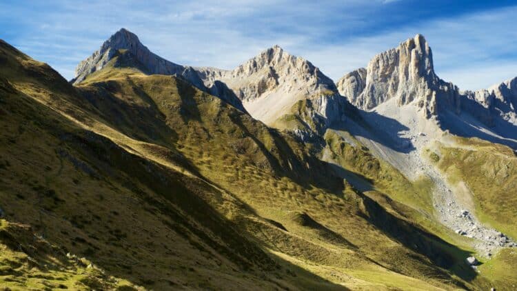 Paysage montagneux du Capcir dans les Pyrénées.