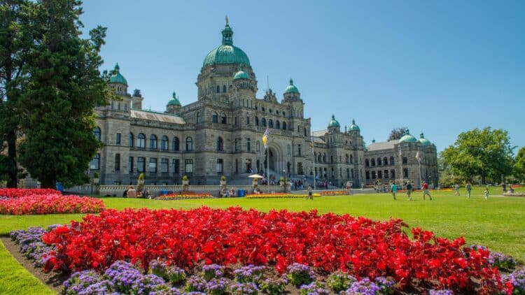 Bâtiment du Parlement de Colombie-Britannique à Victoria.